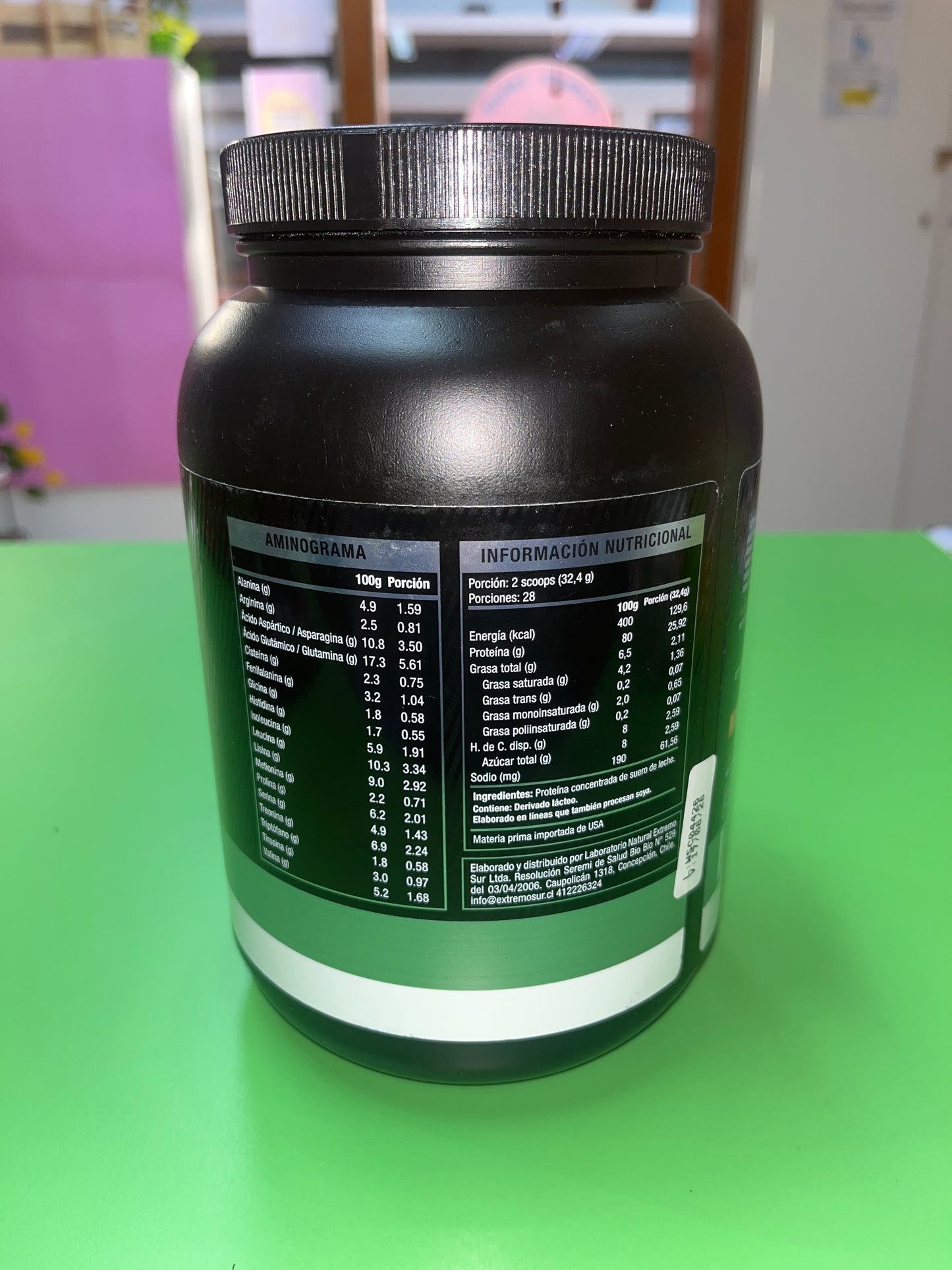 Whey protein SIN SABOR 907 gr Extremo sur