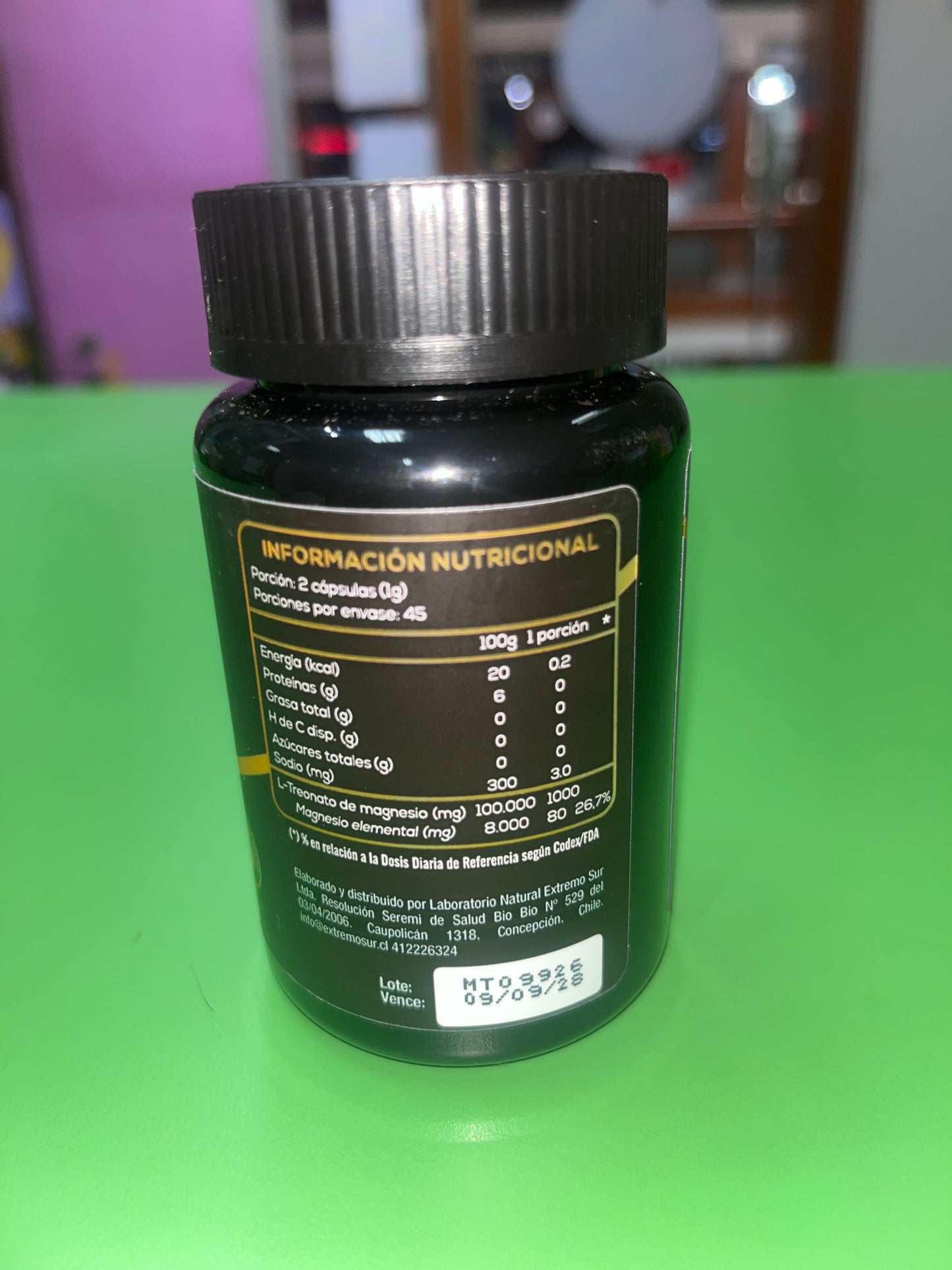 L-treonato de magnesio 500 mg 90 cápsulas
