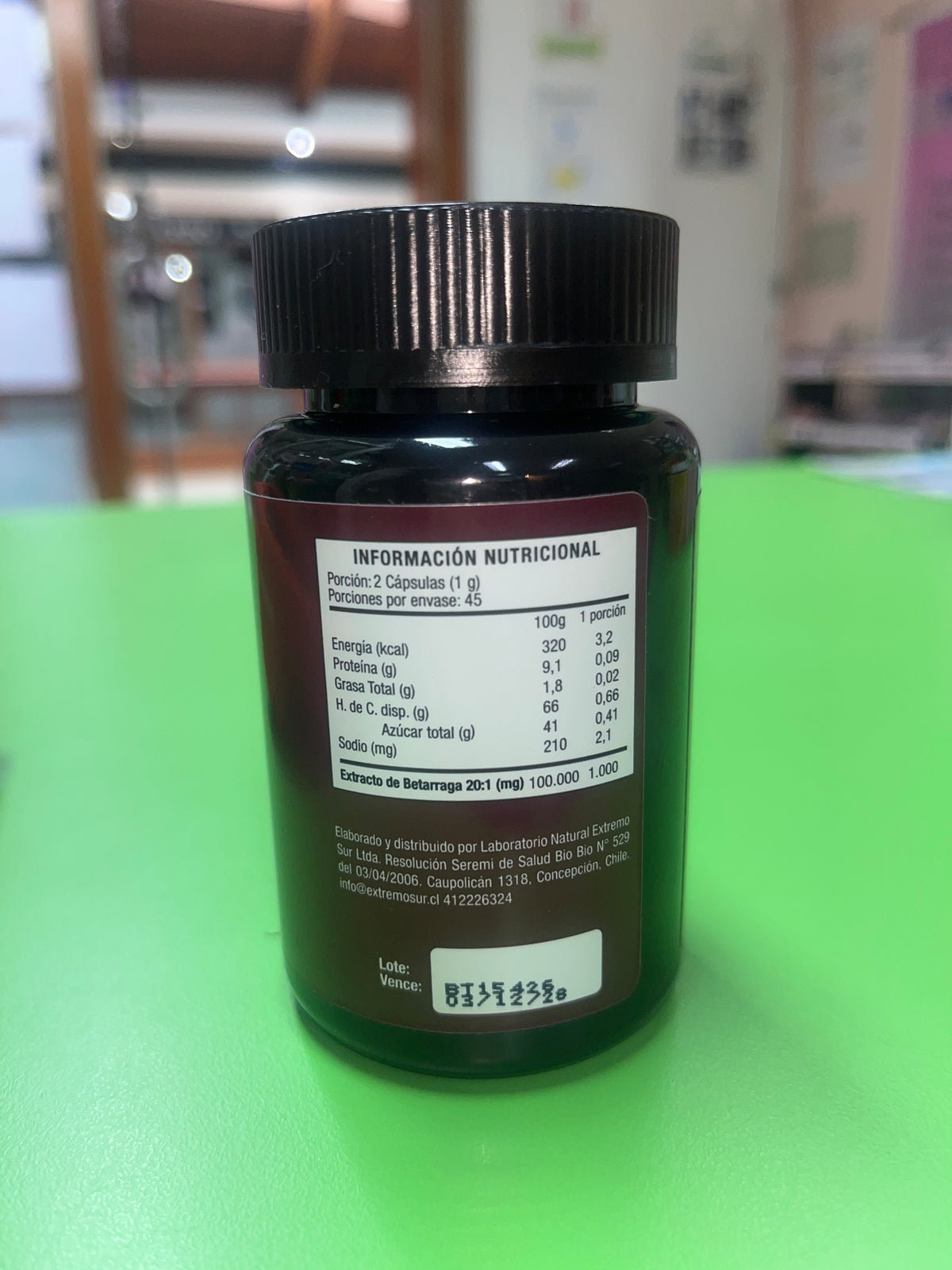 Beterraga 500 mg 90 cápsulas ES