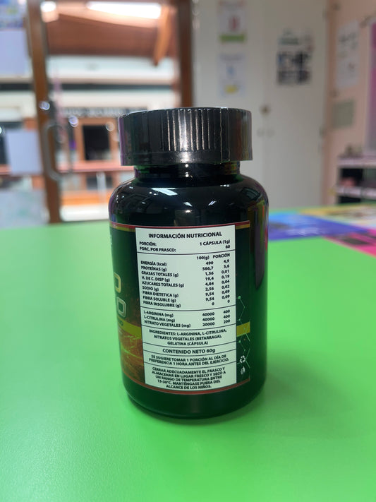Óxido nítrico 1.000 mg 60 cápsulas Vibralab