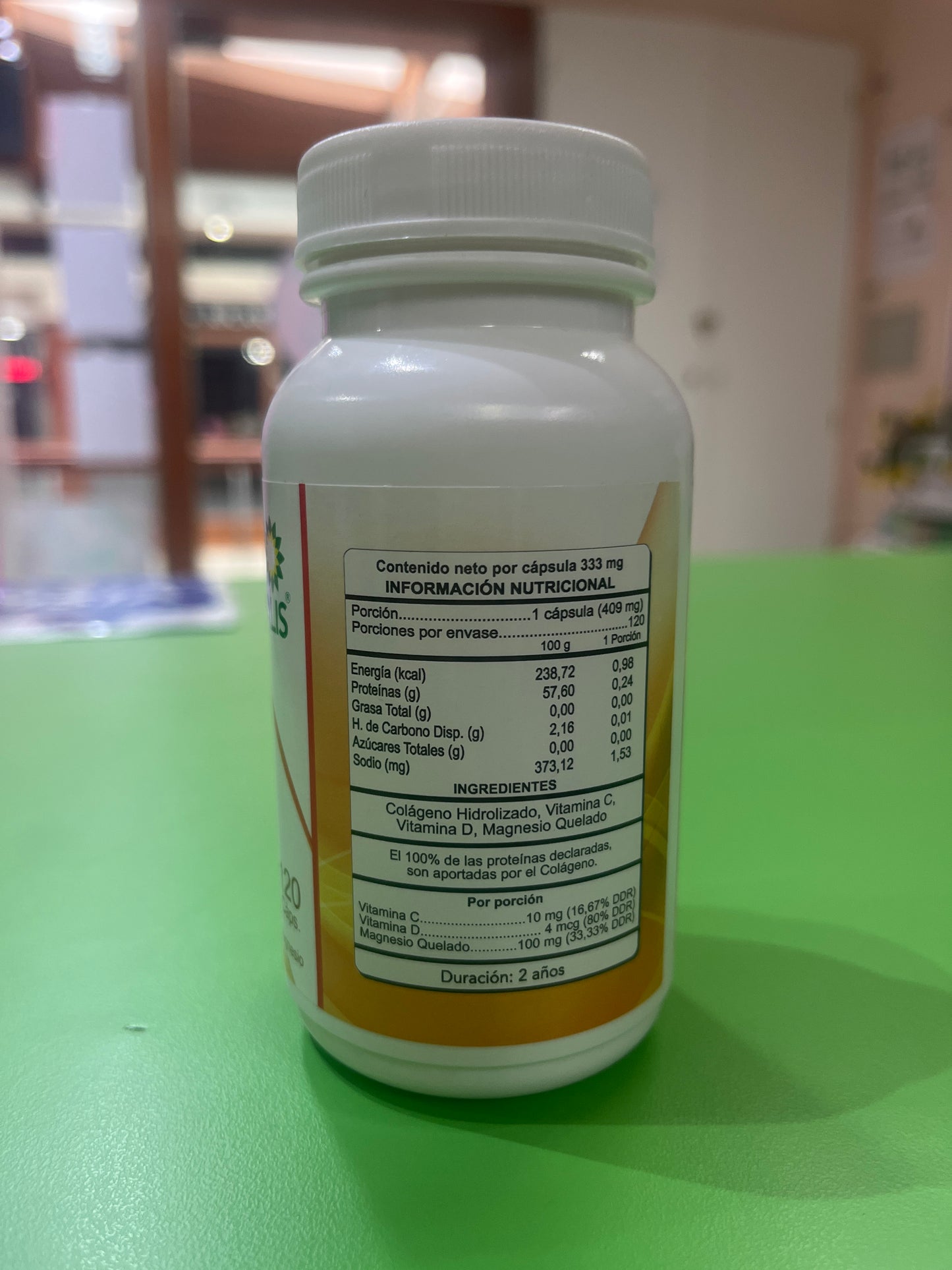 Colágeno hidrolizado 120 cap auravitalis