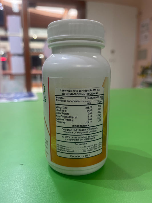Colágeno hidrolizado 120 cap auravitalis