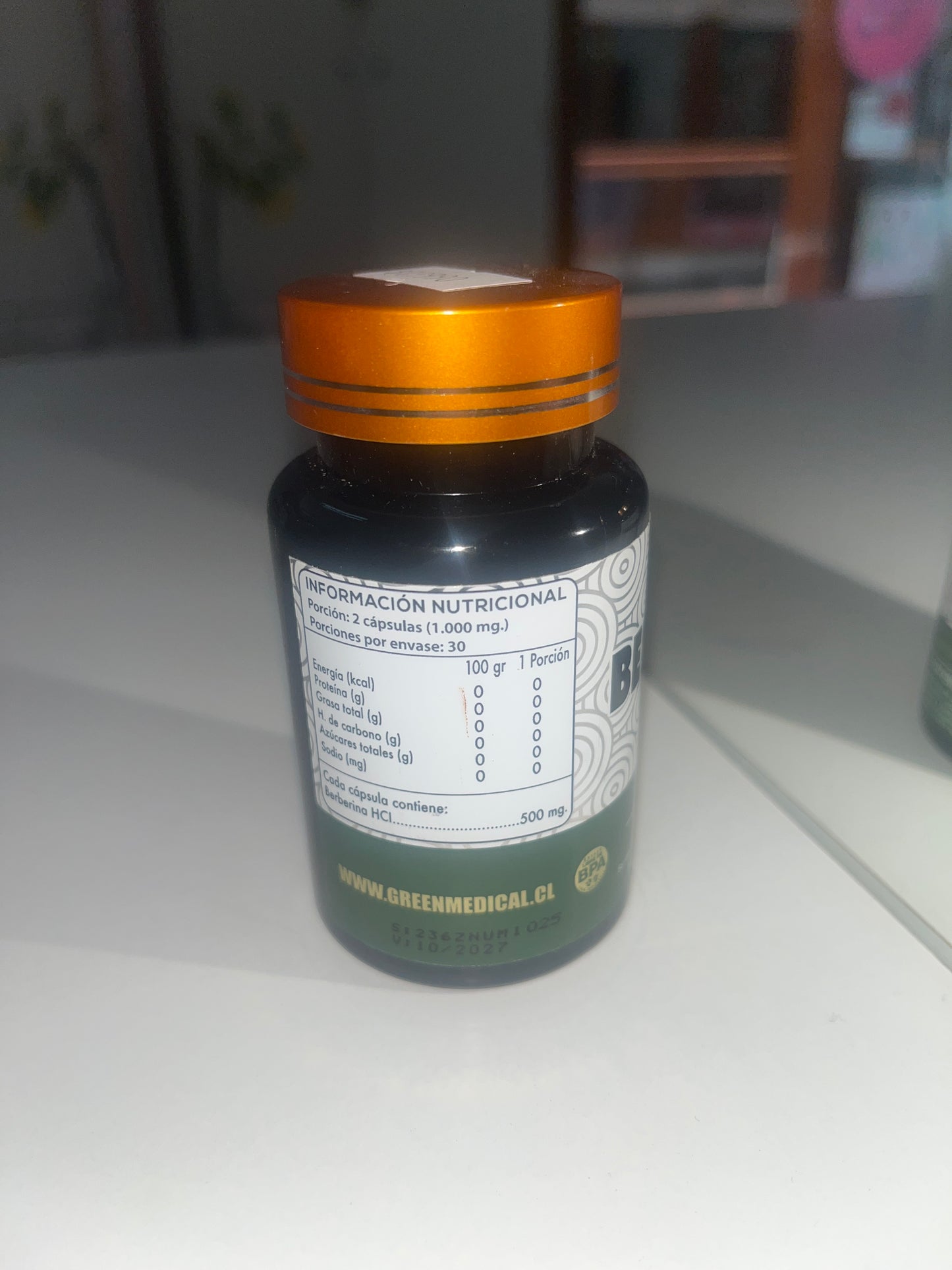 Berberina 500 mg 60 cápsulas green medical