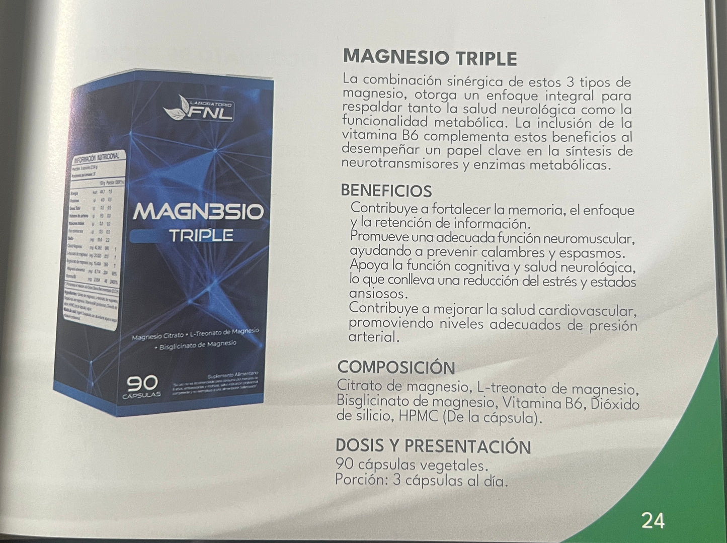MAGNESIO TRIPLE X 90 CÁPSULAS