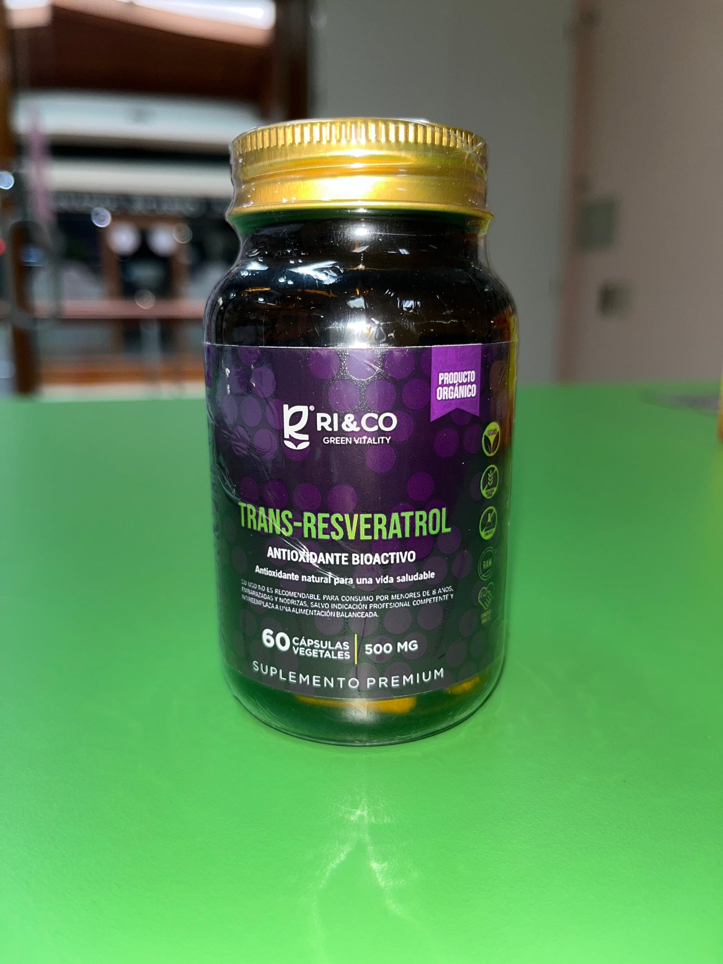 TRANS RESVERATROL 500 MG X 60 CÁPSULAS VEGETALES