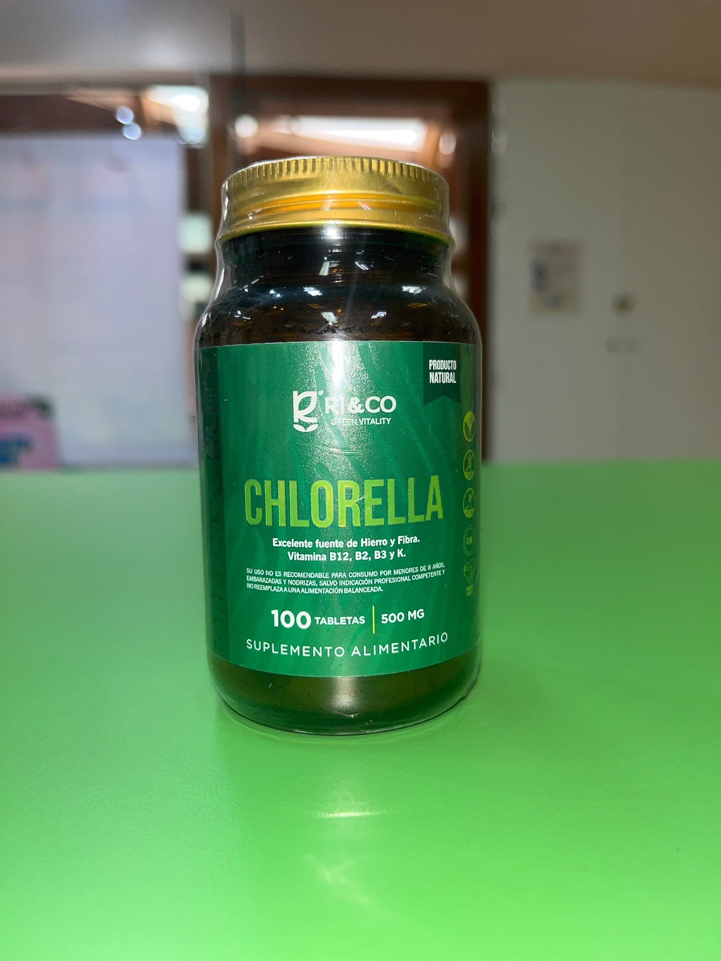 CHLORELLA 500 MG X 100 TABLETAS RI AND CO
