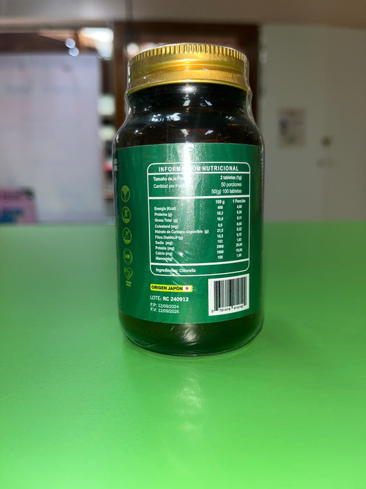 CHLORELLA 500 MG X 100 TABLETAS RI AND CO
