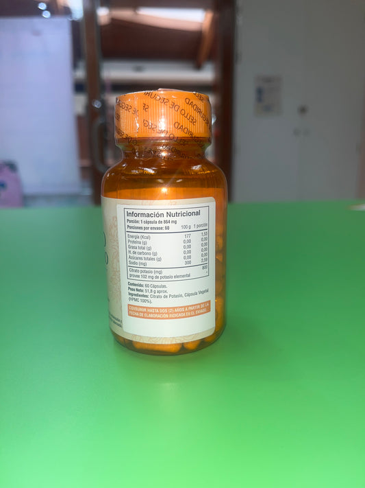 CITRATO DE POTASIO 800 MG X 60 CÁPSULAS FUENTE VITAL