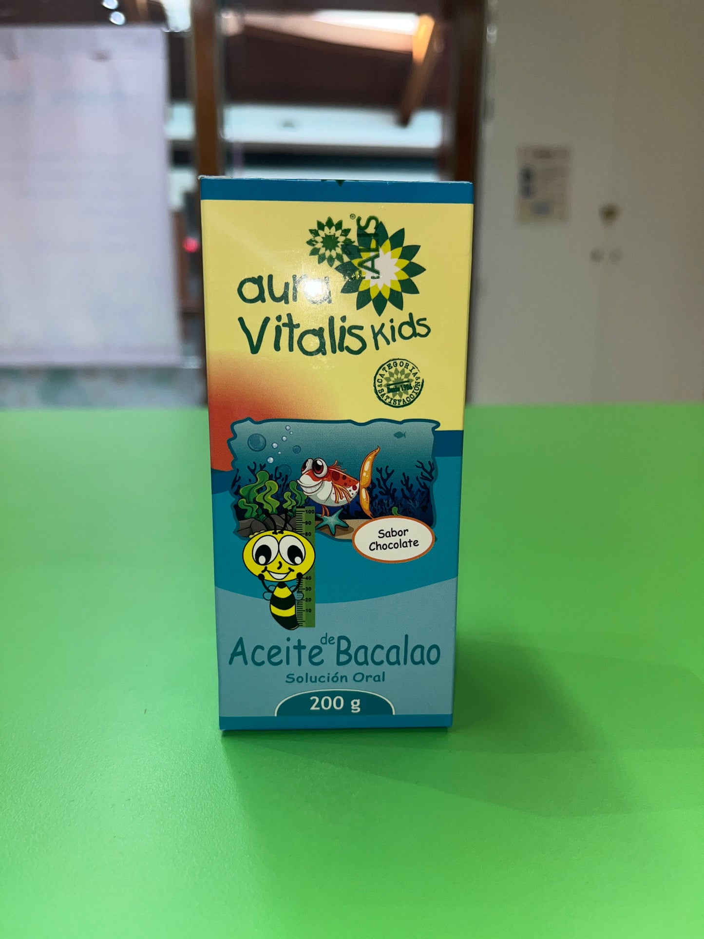 ACEITE DE BACALAO 200G SOLUCIÓN ORAL CHOCOLATE AURA VITALIS