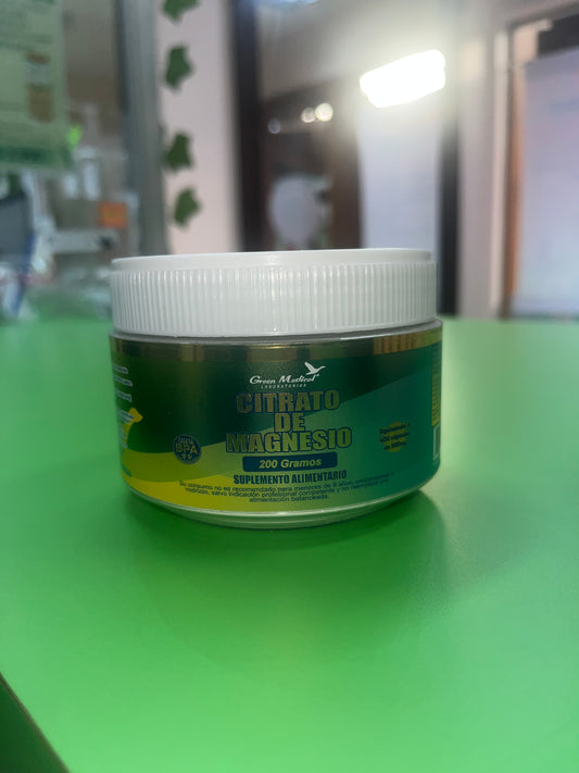 CITRATO DE MAGNESIO EN POLVO X 200 GR GREEN MEDICAL