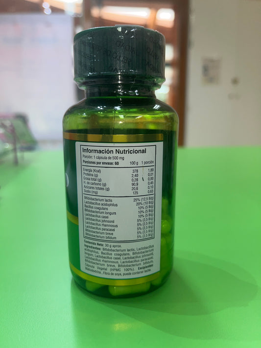 PROBIÓICOS 50 BILLONES X 60 CÁPSULAS FUE TE VITAL