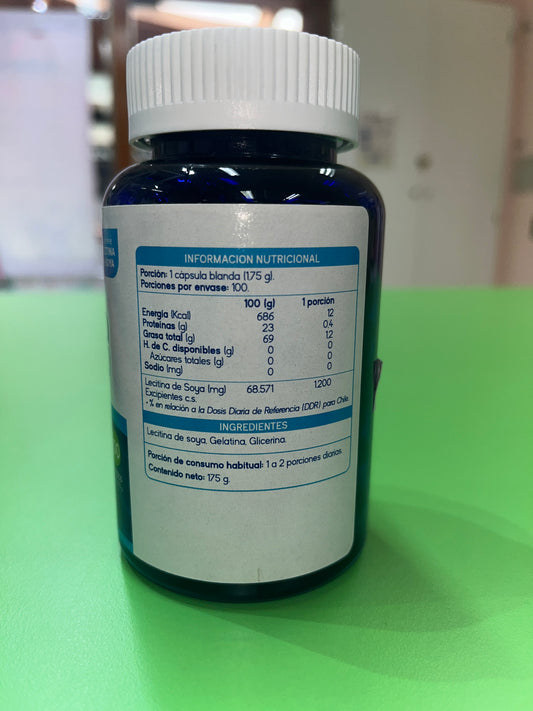 LECITINA DE SOYA 1200 MG X 100 cápsulas blandas