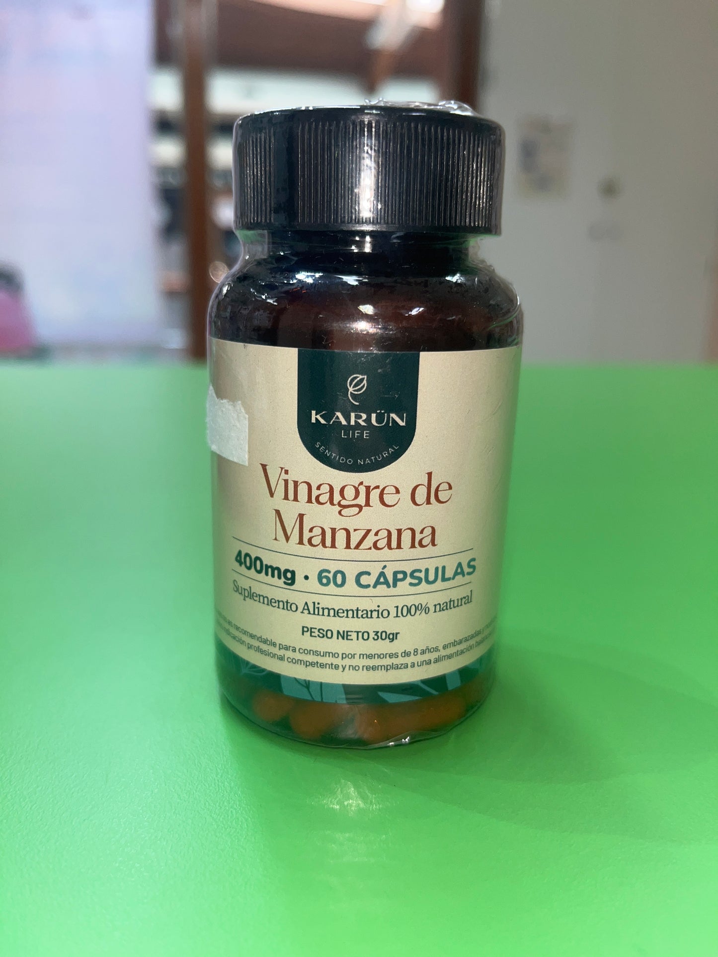 VINAGRE DE MANZANA 400 MG X 60 CÁPSULAS KARUN LIFE