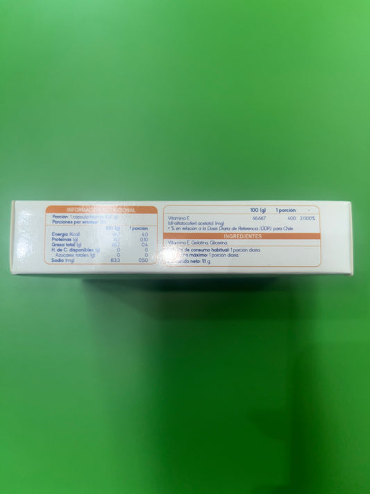 VITAMINA E 400 UI 30 CÁPSULAS BLANDAS SUPLALIM