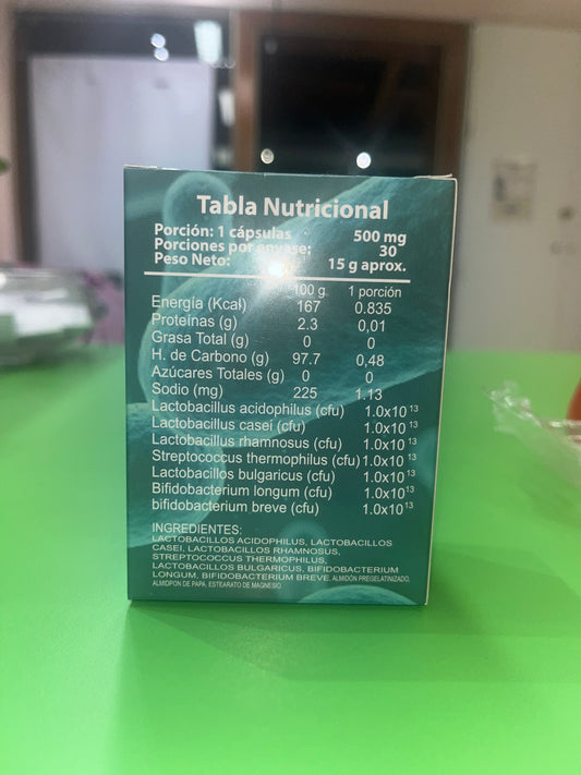 PROBIOTICOS 10 BILLONES 30 CÁPSULAS GREEN MEDICAL