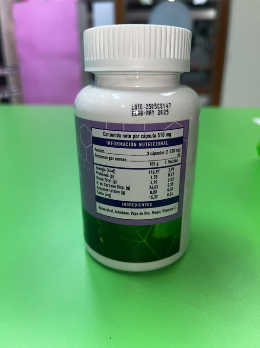 RESVERATROL 1530 MG X 90 CÁPSULAS AURAVITALIS