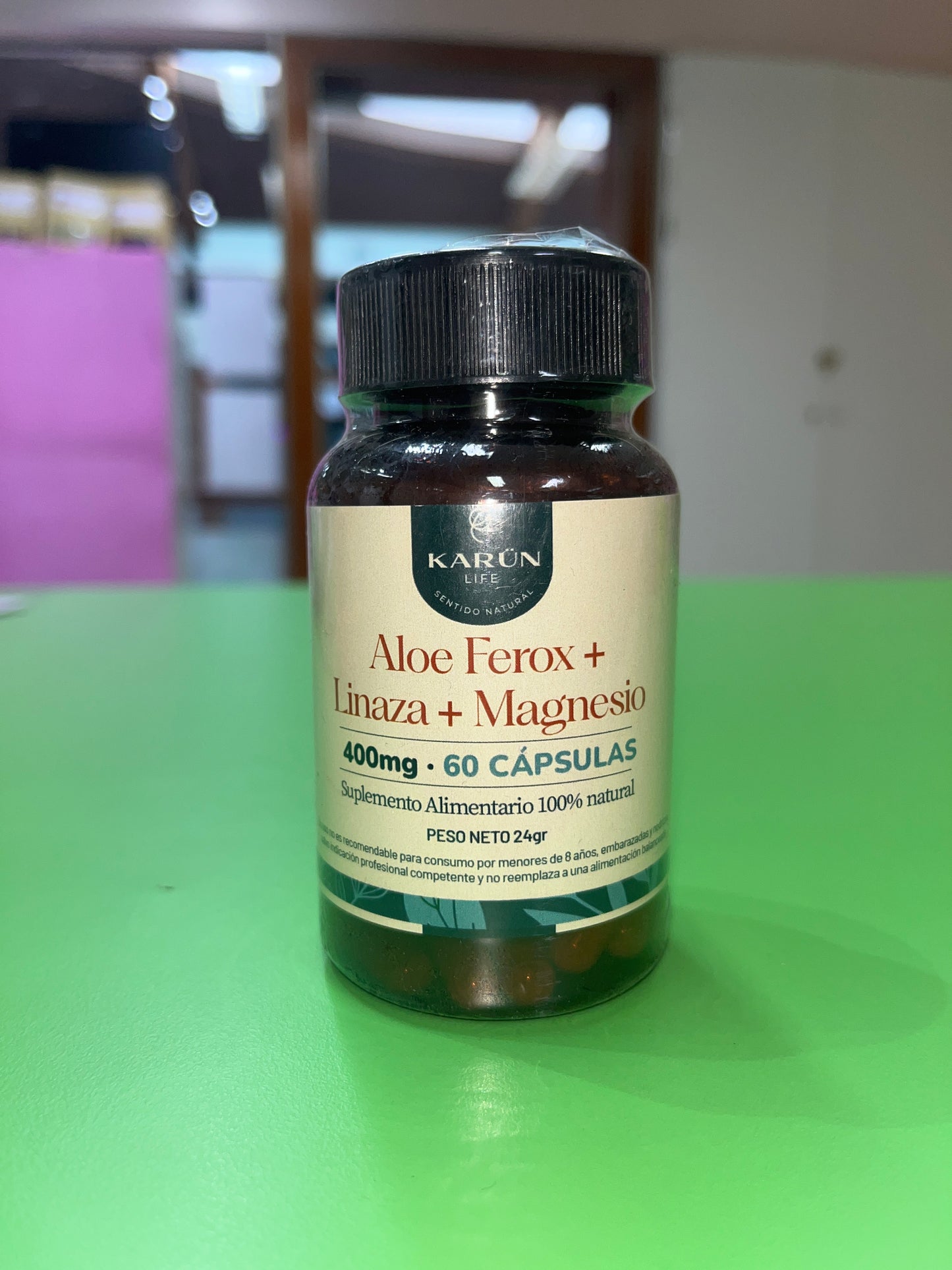 ALOE FEROX + LINAZA + MAGNESIO 60 CÁPSULAS KARUN LIFE