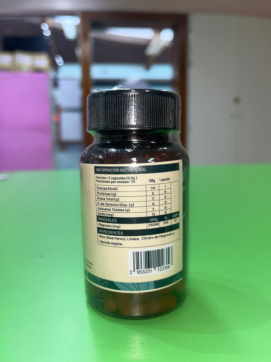 ALOE FEROX + LINAZA + MAGNESIO 60 CÁPSULAS KARUN LIFE
