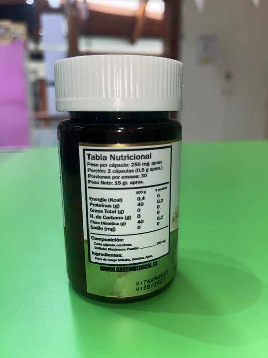 Shiitake mushroom 60 cap Green medical