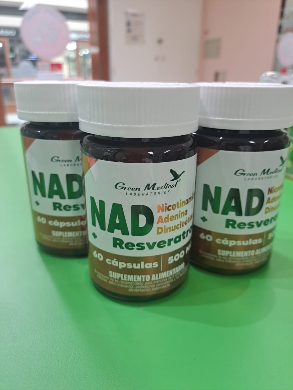 NAD + RESVERATROL X 60 CAPSULAS GREEN MEDICAL