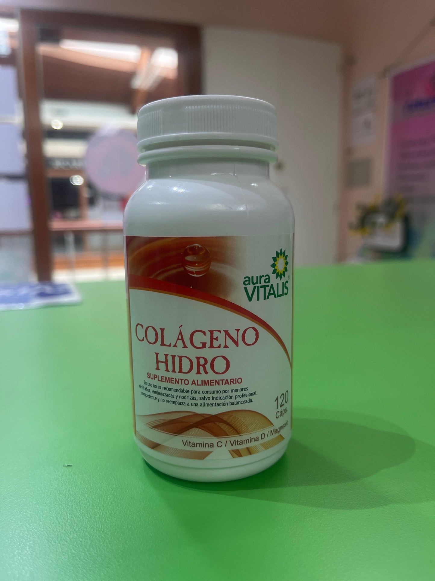 Colágeno hidrolizado 120 cap auravitalis