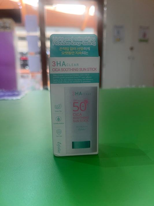 Protector solar barra Cica soothing sin stick Esfolio