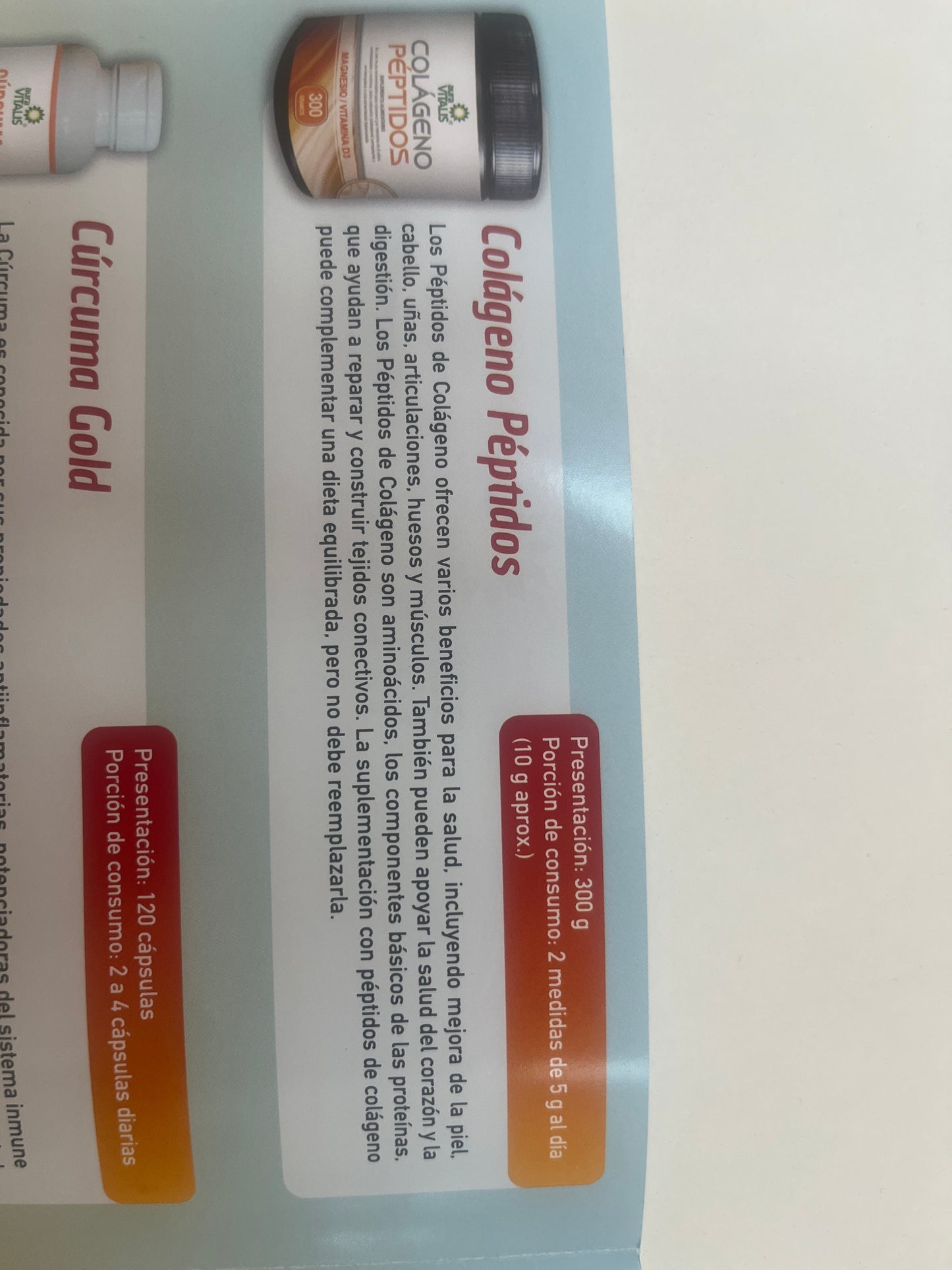 Colágeno péptidos (magnesio, zinc, Vit D3) 300 g aura vitalis