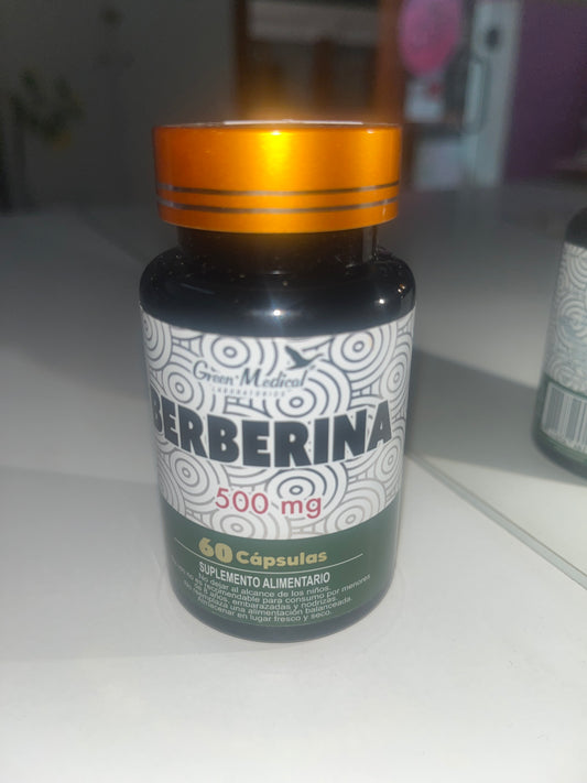 Berberina 500 mg 60 cápsulas green medical