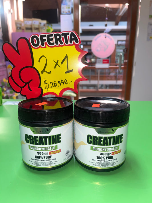 CREATINA MONOHIDRATADA PACK 2X1 GREEN MEDICAL