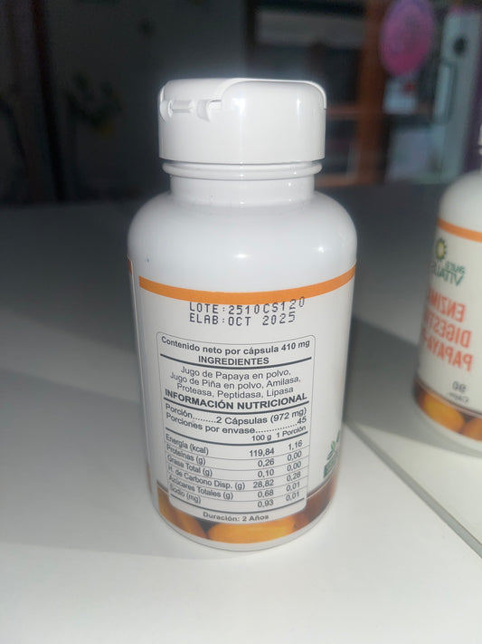 Enzimas digestivas 90 Cap auravitalis
