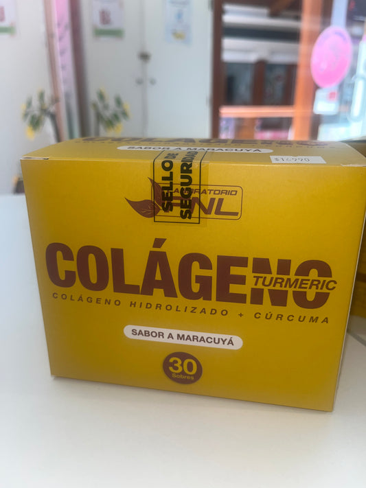 Colágeno hidrolizado + cúrcuma (sabor maracuyá) 30 sachet FNL