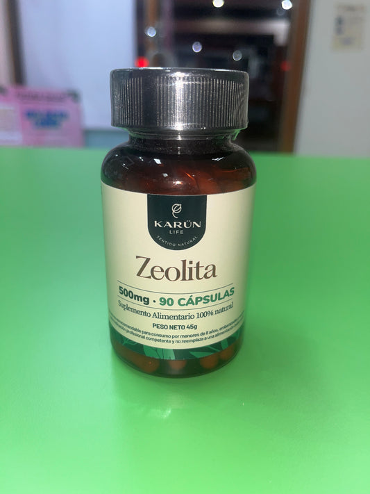 ZEOLITA 500 MG 90 CÁPSULAS KARUN LIFE