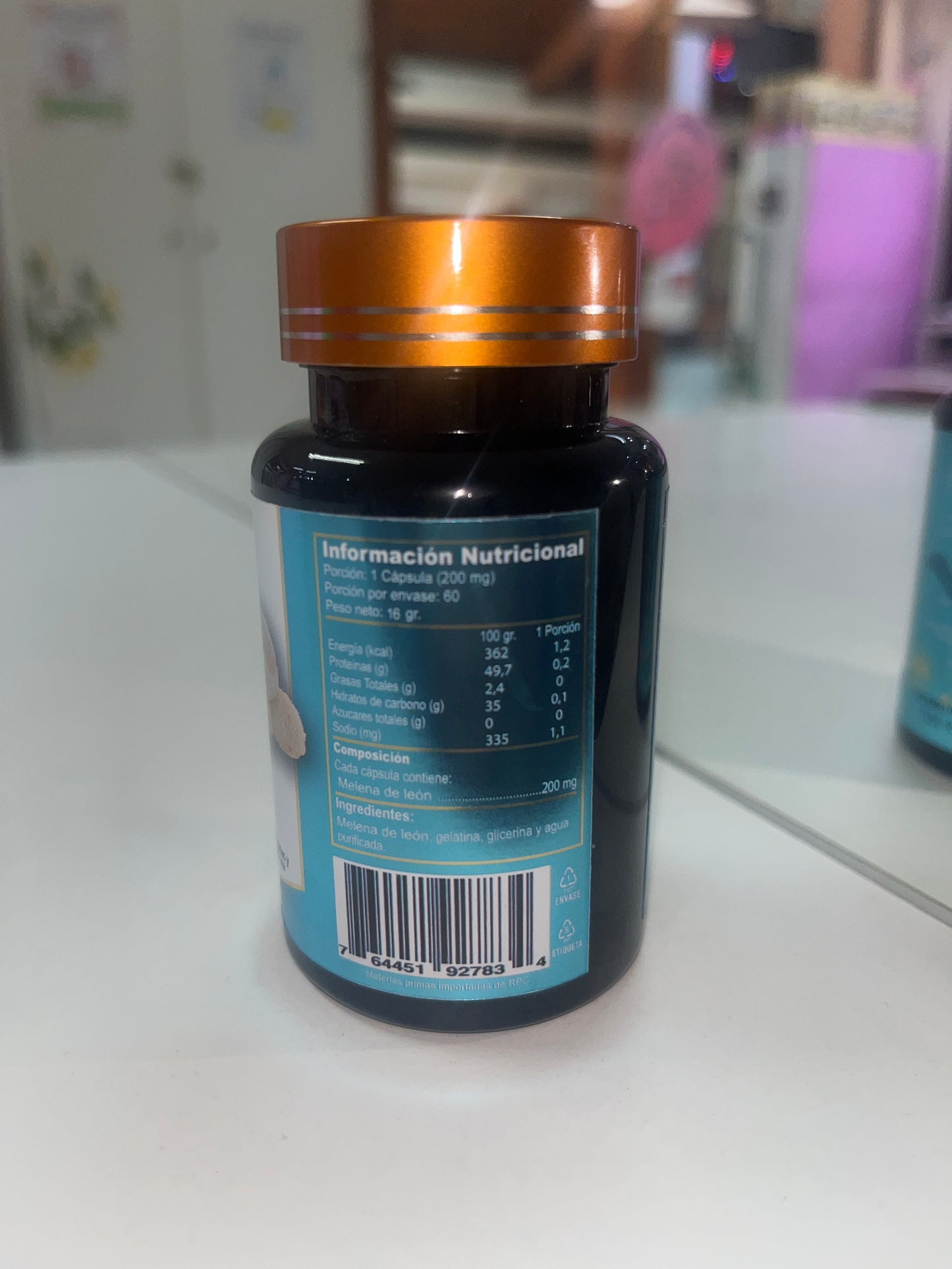 MELENA DE LEON 200 MG X 60 CÁPSULAS (MEMORIA Y CONCENTRACIÓN)