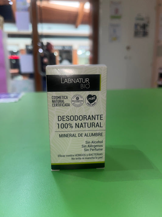 Desodorante mineral alumbre 120g (piedra alumbre) LABNATUR BIO