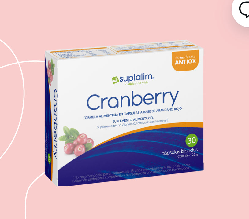 CRANBERRY + VITAMINA C X 30 CÁPSULAS SUPLALIM