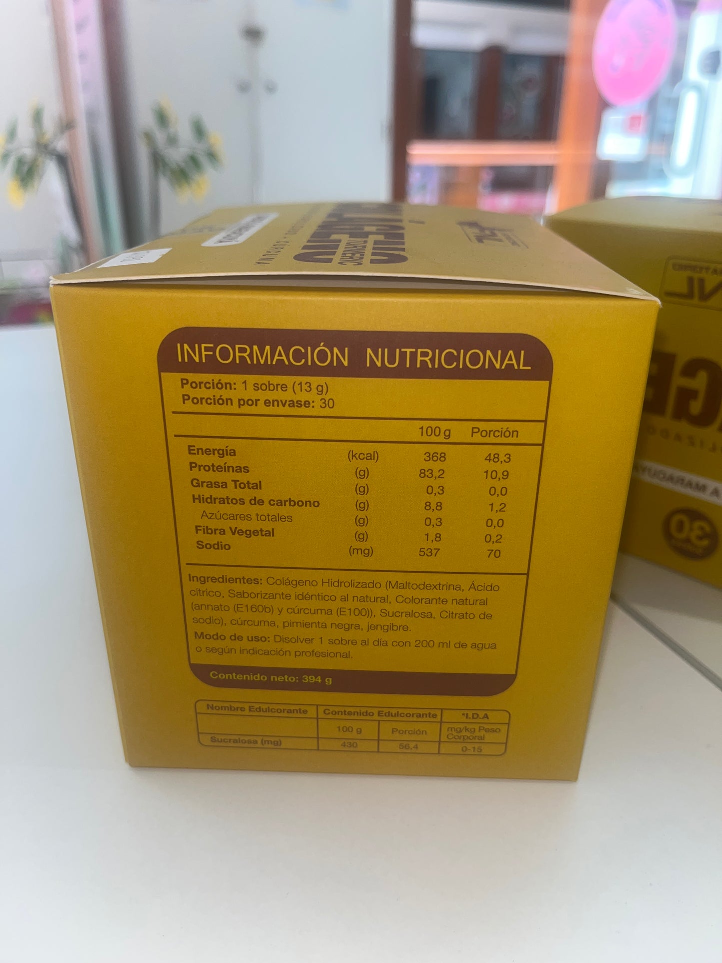 Colágeno hidrolizado + cúrcuma (sabor maracuyá) 30 sachet FNL