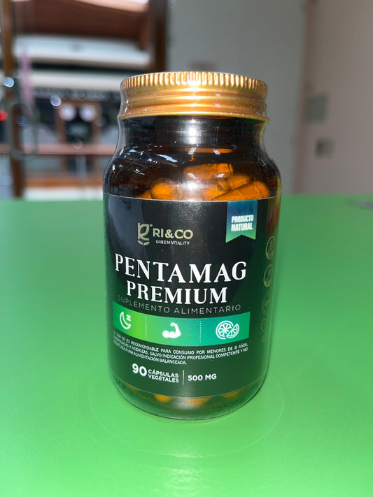 PENTAMAG PREMIUM (5 tipos de magnesio) X 90 CÁPSULAS VEGETALES RI AND CO