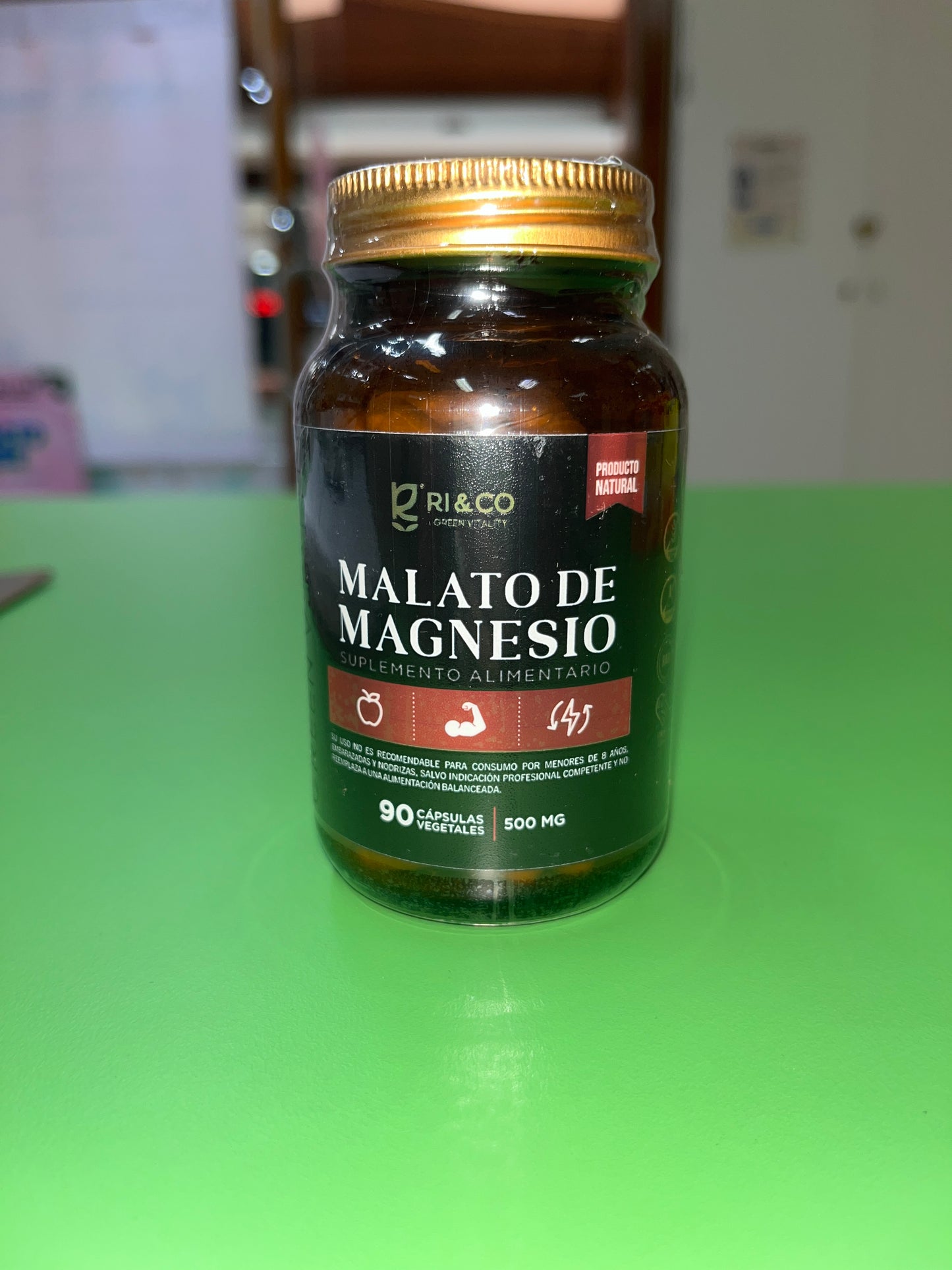 MALATO DE MAGNESIO 500 MG X 90 CÁPSULAS VEGETALES RI AND CO