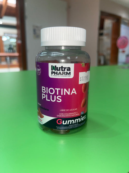 BIOTINA PLUS X 60 GOMITAS NUTRAPHARM