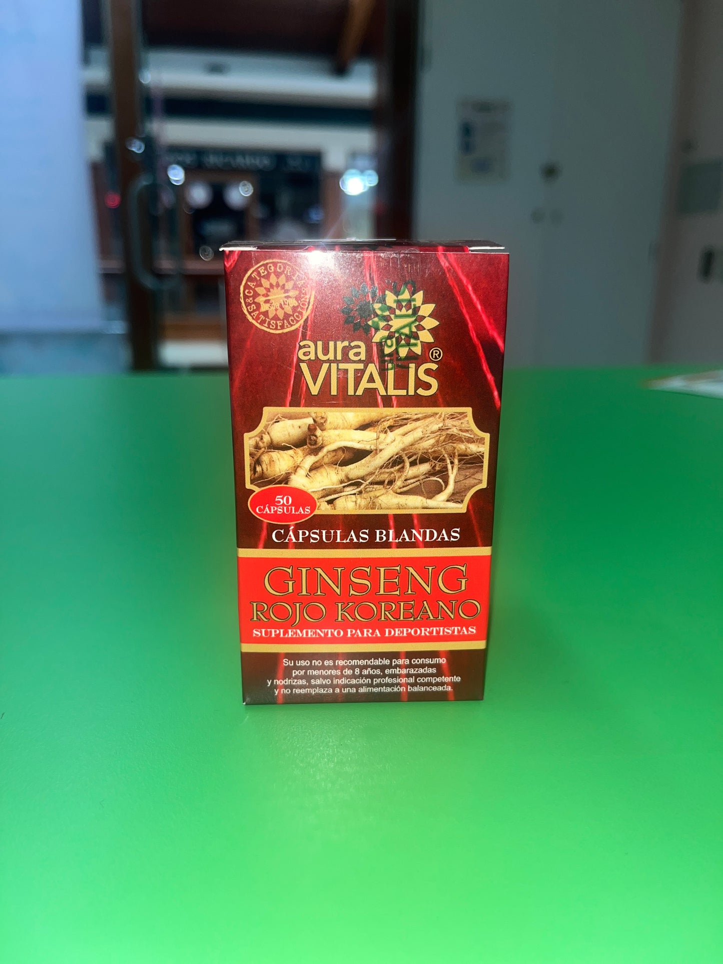 GINSENG ROJO COREANO 500 MG X 50 CÁPSULAS.