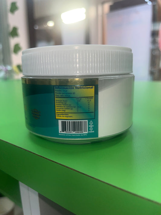 CITRATO DE MAGNESIO EN POLVO X 200 GR GREEN MEDICAL
