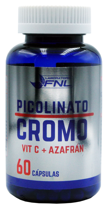 PICOLINATO DE CROMO + VITAMINA C Y AZAFRÁN 60 CÁPSULAS FNL