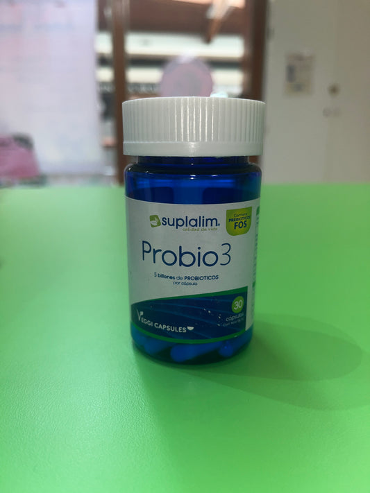 PROBIO3 5 BILLONES (PRE Y PROBIÓTICOS) 30 CÁPSULAS BLANDAS SUPLALIM