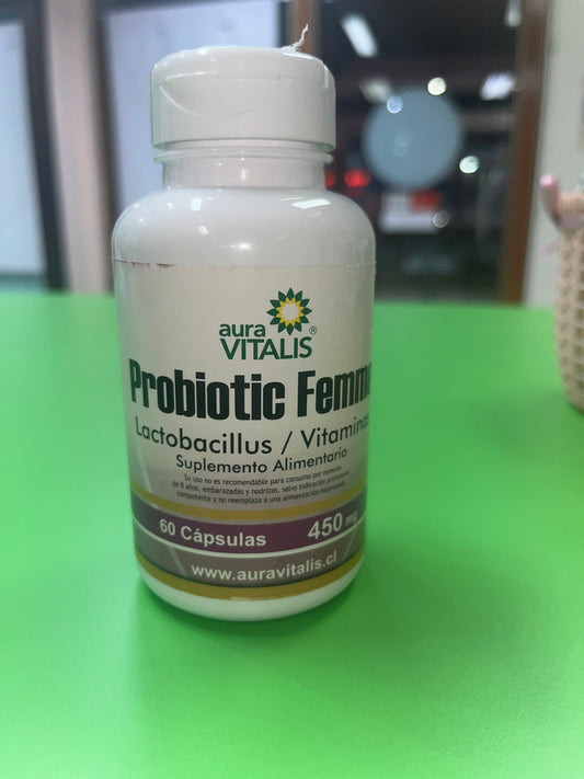 PROBIÓTIC FEMME 60 CÁPSULAS AURA VITALIS