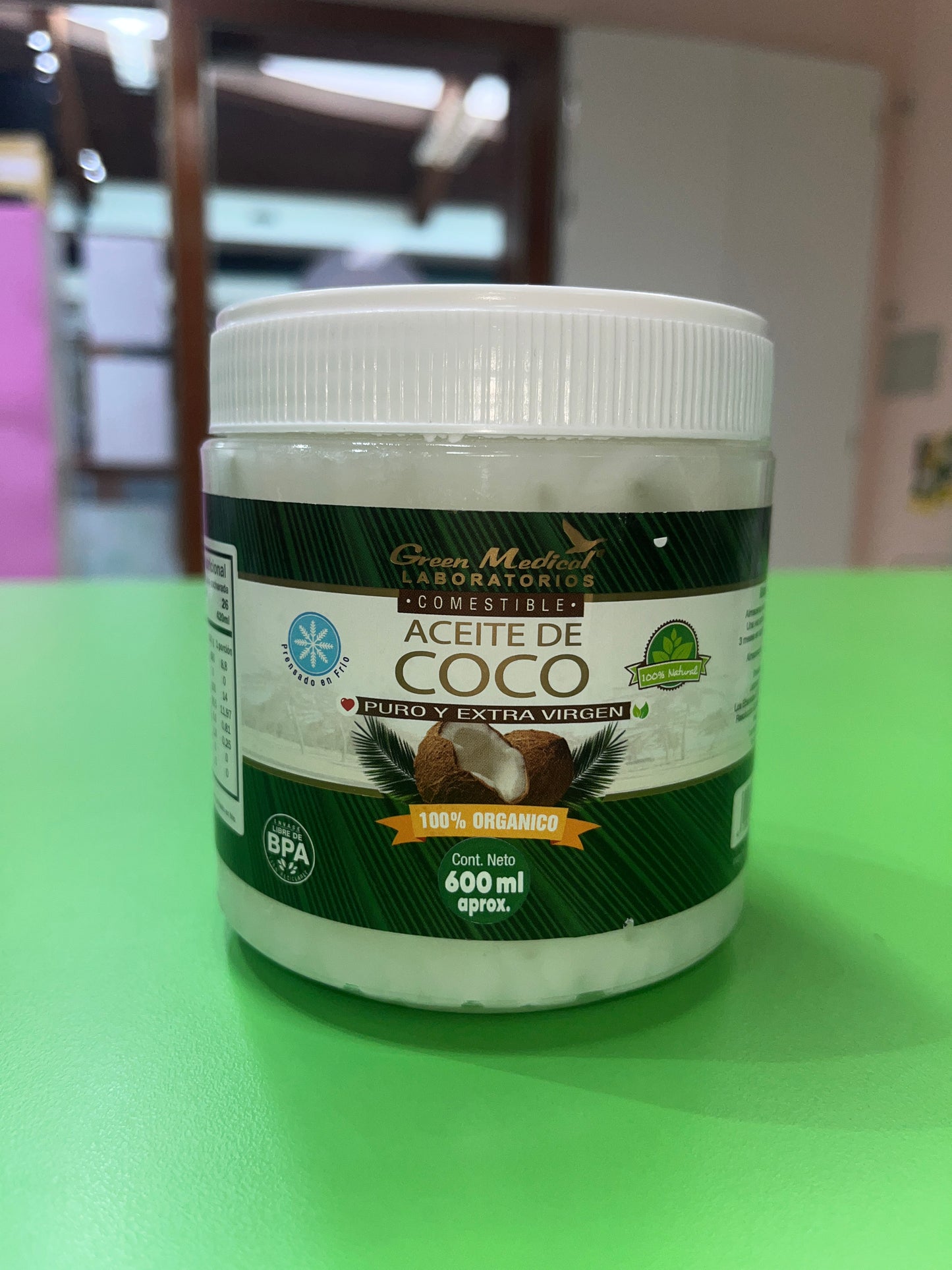 Aceite de coco 600 ml GREEN MEDICAL