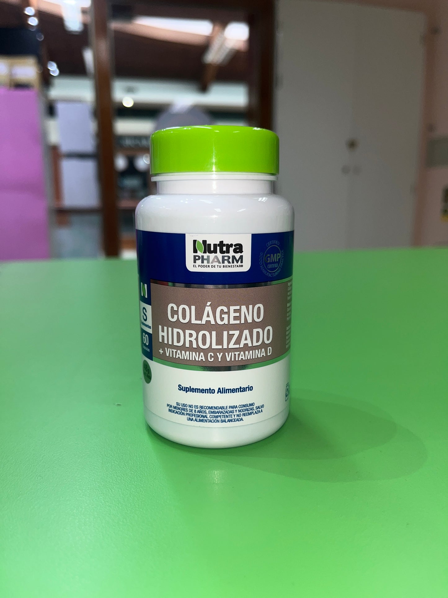 COLÁGENO HIDROLIZADO (VITAMINA C Y D) 60 CÁPSULAS NUTRAPHARM