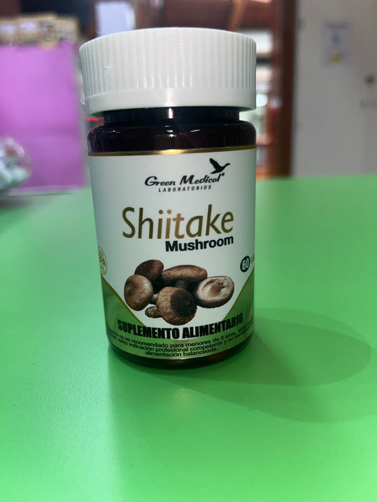 Shiitake mushroom 60 cap Green medical