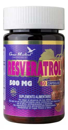 RESVERATROL 500 MG X 60 CAP